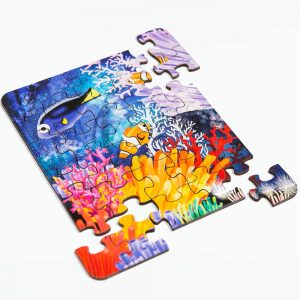 Puzzle Podmorské - Drevené puzzle - 16 dielikov - mufotoys.eu