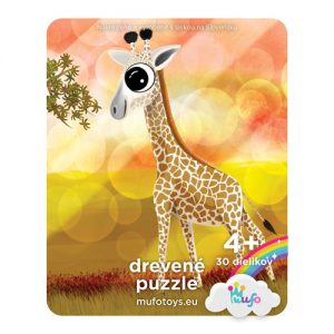 Puzzle Žirafa - Drevené puzzle - 30 dielikov - mufotoys.eu