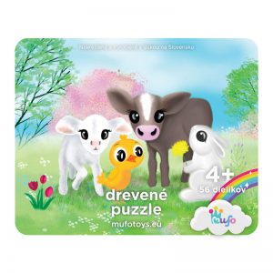 Drevené puzzle - Mláďatká - 56 dielikov - mufotoys.eu