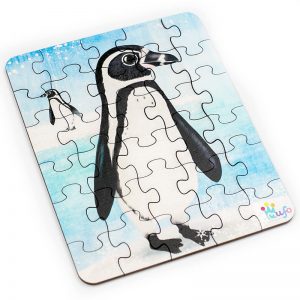 Tučniak - Puzzle Drevené puzzle pre deti - 30 dielikov - mufotoys.eu