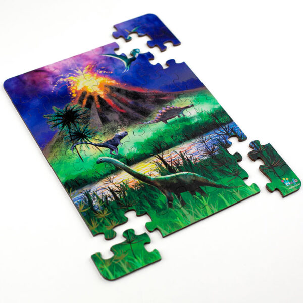 Puzzle Dinosaury - Drevené puzzle - 56 dielikov - mufotoys.eu